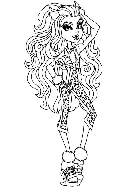 M Larbild Clawdeen Wolf Monster High Skiv Ut Gratis P Malarbilder Se