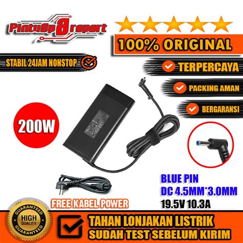 Jual Casan Adaptor Charger Hp Omen Dc Tx V A Blue Pin