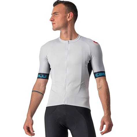 Castelli Maillot Mangas Cortas Entrata Vi Plateado