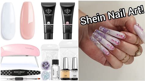 Modelones Polygel Kit And Shein Nail Art Design Easy Ombre Using Polygel Encapsulating Nail