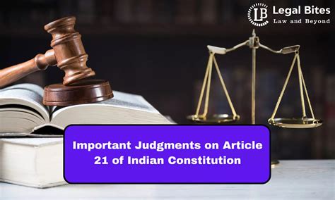 Important Judgments On Article 21 Of Indian Constitution