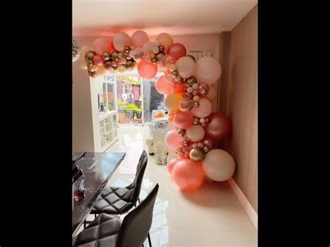 How To Make A Simple Diy Balloon Half Arch Frame With Lamp Stands