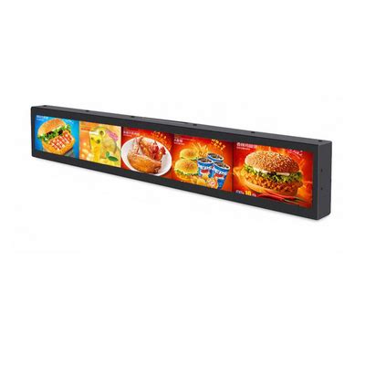 Ultra Wide Stretched Displays Digital Signage For Supermaket Shelf