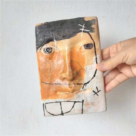 Ceramic Wall Art Abstract Etsy