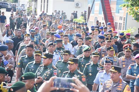 Pangkogabwilhan III Dampingi Kunker Panglima TNI Dan Kapolri Di Wilayah