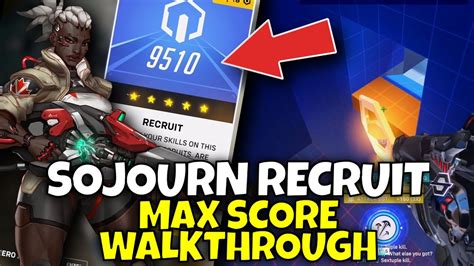 Hero Mastery Sojourn RECRUIT 5 Stars MAX SCORE Walkthrough Overwatch