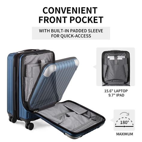 LEVEL8 Grace EXT Carry On Luggage 20â x009d Expandable Hardside