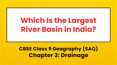 Which Is The Largest River Basin In India CBSE Ncert Class 9 Geography