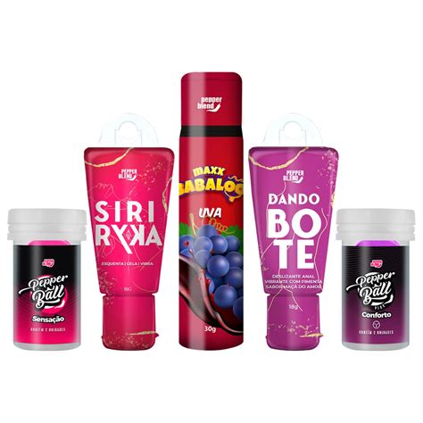 Kit Produtos Sexyshop Excitante Feminino Adstringente Dessensibilizante Anal Bolinha Explosiva