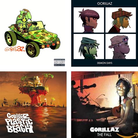 Gorillaz - Demon Days - Plastic Beach - The Fall - Gorillaz 4 CD Album