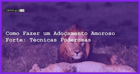 Como Fazer um Adoçamento Amoroso Forte Técnicas Poderosas Blog