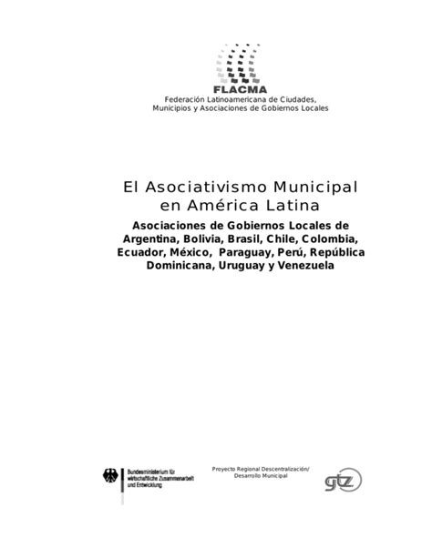 El Asociativismo Municipal en América Latina