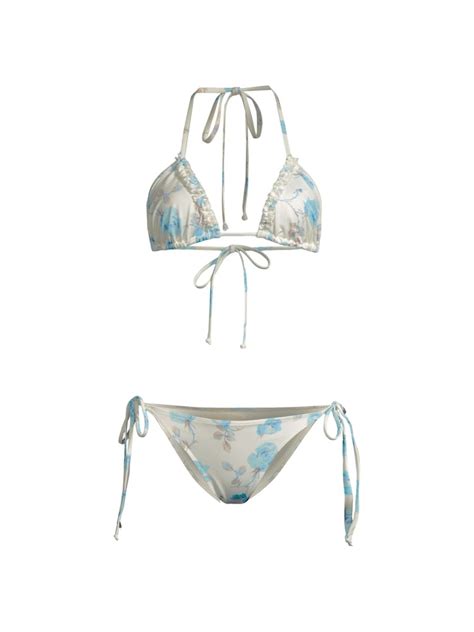 Shop Loveshackfancy Harbor 2 Piece Bikini Set Saks Fifth Avenue