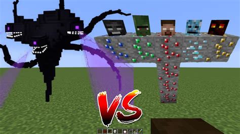 What If You Create A WITHER STORM VS ENDER ORES BOSS In MINECRAFT YouTube