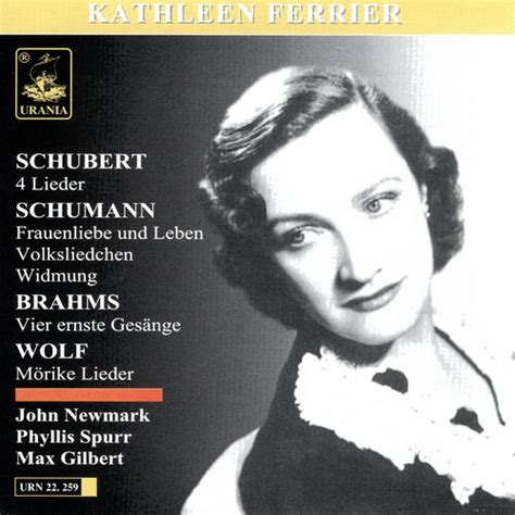 Kathleen Ferrier Schubert 4 Lieder Schumann Fraunliebe Und Leben