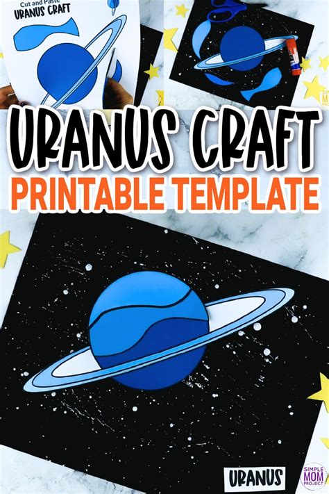 Uranus Craft With Printable Template Simple Mom Project