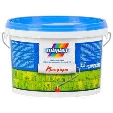 Краска акриловая Diamant Комфорт в/д белая 10л 14,4кг, Беларусь