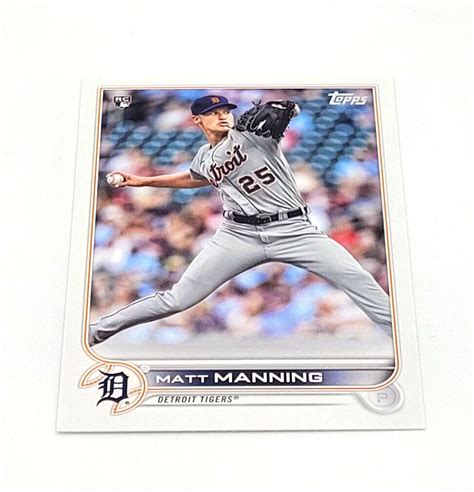 Topps Baseball Series One Matt Manning Detroit Tigers Rc Ebay