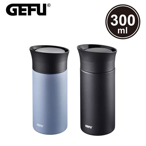 Gefu 德國品牌按壓式不鏽鋼保溫杯300ml Pchome 24h購物