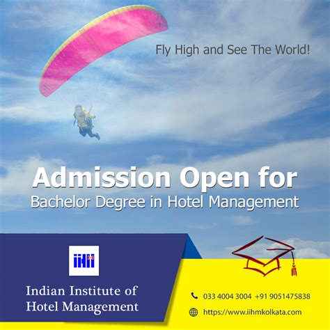 Fly High And See The World Admission Open For Bachelor Degree In Hotel