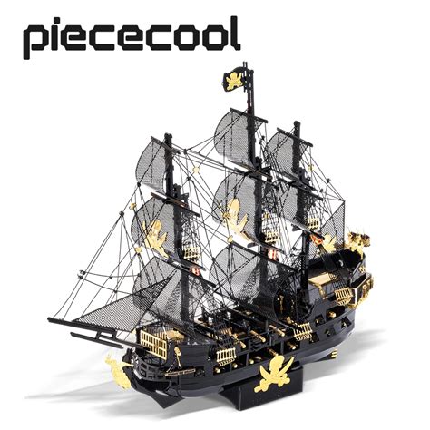 Piececool D Puzzle Metalowe Zestaw Klock W Czarna Per A Diy Monta