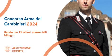 Concorso Allievi Marescialli Bilingui Carabinieri Posti