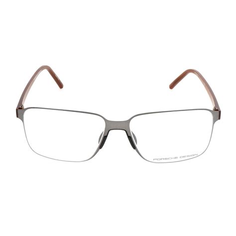 Mens P8313 Optical Frames Gunmetal Brown Porsche Design Touch Of Modern