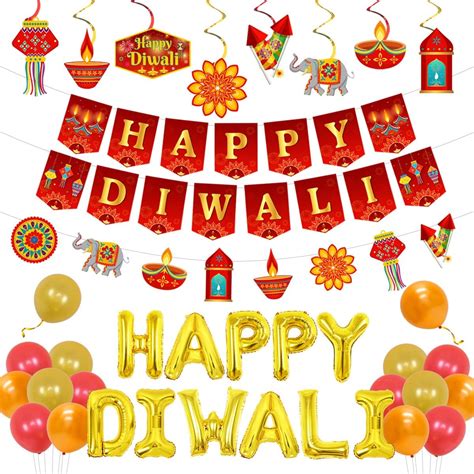 Amazon Diwali Festival Of Lights Party Decorations Kit Happy