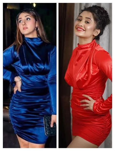 Ashnoor Kaur🆚shivangi Joshi In Same Dress With Different Colour And Style😍ll Who Is Your