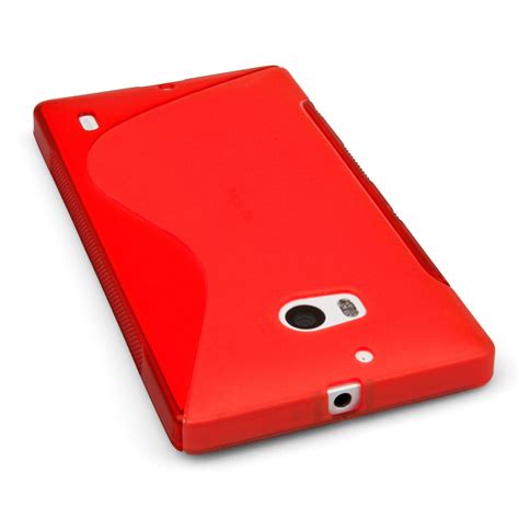 Caseflex Nokia Lumia Silicone Gel S Line Case Red