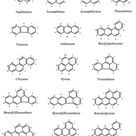 Concentrations G Kg Of Pahs Polycyclic Aromatic Hydrocarbons In