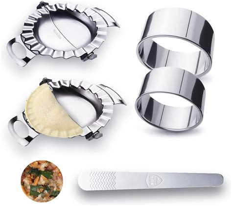 Stainless Steel Dumpling Maker Empanadas Press Maker Set With Dough