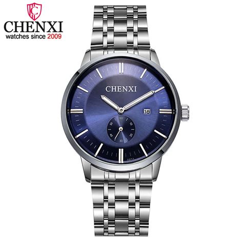 Chenxi Brand Luxury Full Stainless Steel Analog Display Date Male