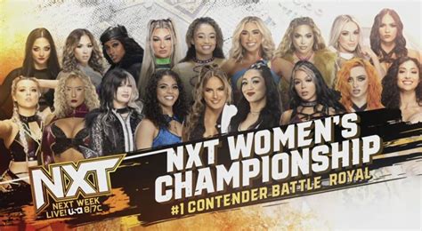 Woman Contender S Battle Royal And More Set For Wwe Nxt