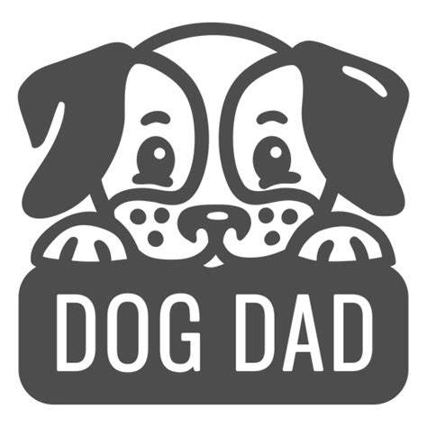 Dog Dad Filled Stroke Png And Svg Design For T Shirts