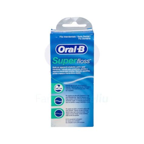 Oral B Superfloss Seda Dental 50 Uds Precortadas