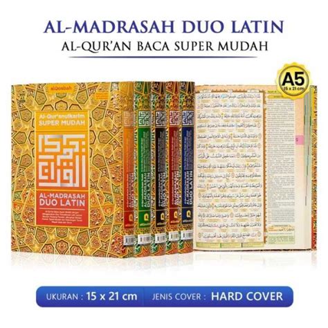 Jual Al Quran Al Madrasah Duo Latin Super Mudah Sambung A Al Qosbah