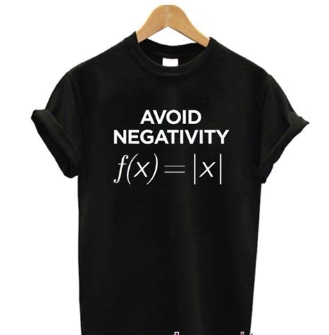 Avoid Negativity Math Equation Funny Math Teacher T Shirt In 2024