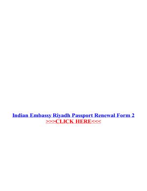 Fillable Online Indian Passport Renewal Form Riyadh Pdf - Fill Online ...