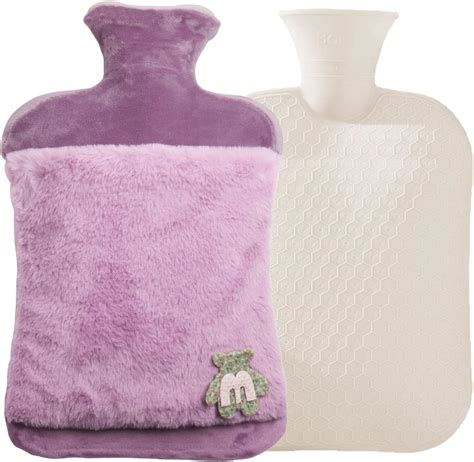 Oryiah Hot Water Bottle L Plush Hot Water Bottle Rubber Hot Water Bottle Relieves Painful