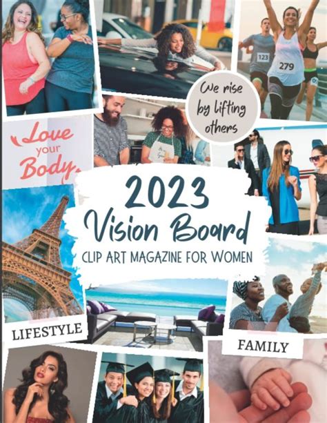 2023 Vision Board Clip Art Magazine For Women 200 Pictures Quotes And