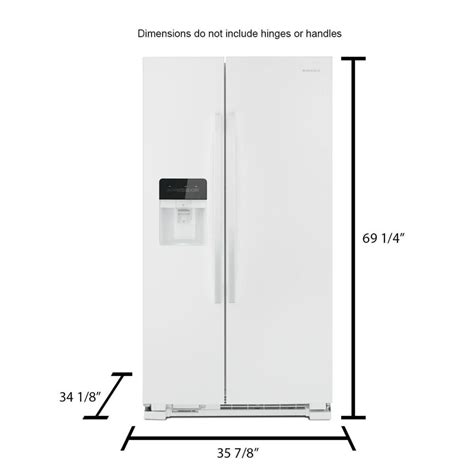 Amana Asi2575grs Cuft Side By Side Refrigerator In 57 Off