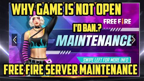 Why Game Is Not Open Free Fire Server Maintenance New Ob Update