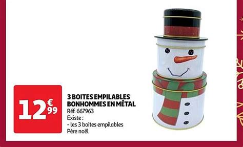 Promo Bo Tes Empilables Bonhommes En M Tal Chez Auchan Icatalogue Fr