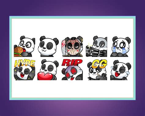 Twitch Panda Emotes Cute Panda Emotes Cute Twitch Emotes Chibi Emotes