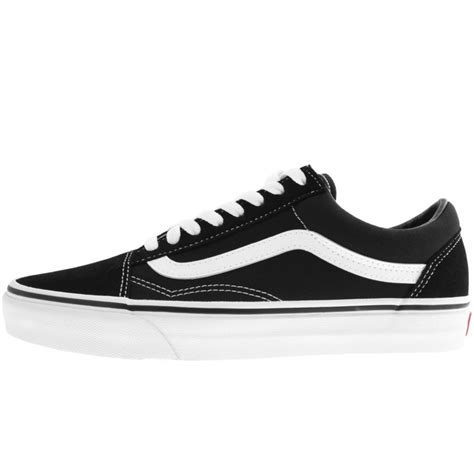 Vans Old Skool Canvas Trainers Black Mainline Menswear United States