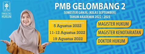 Hasil Seleksi Penerimaan Mahasiswa Baru Gelombang 2 Kelas September 2022 Program Magisters2