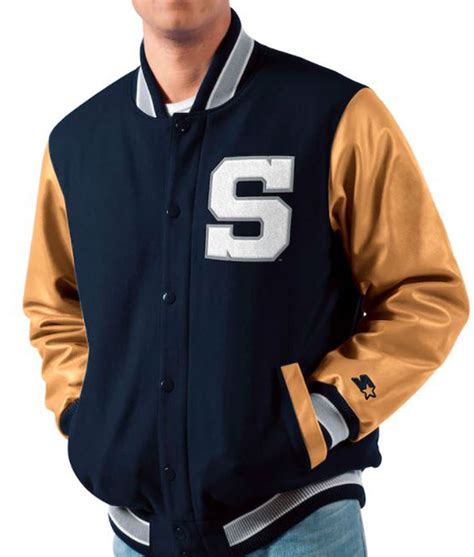 Mens Navy Blue Nittany Lions Penn State Varsity Jacket Jackets Creator