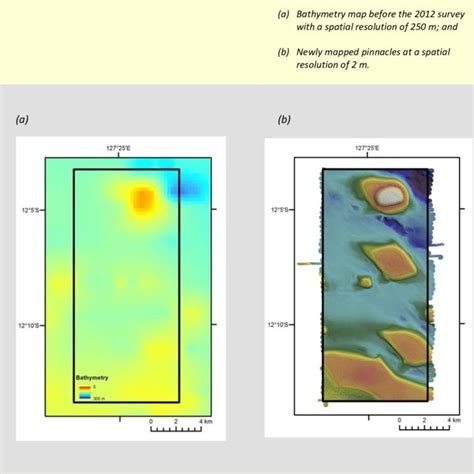 Bathymetry Maps For Survey Grid 1 In The Oceanic Shoals Cmr Showing Download Scientific Diagram