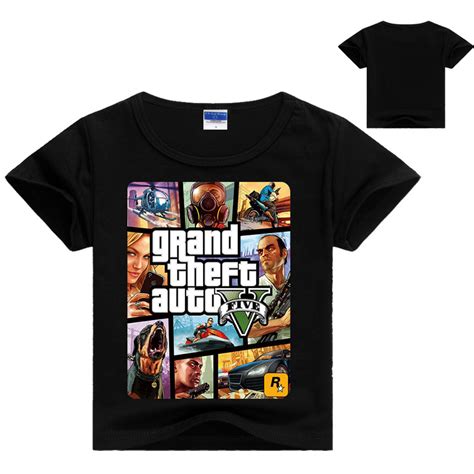 Grand Theft Auto V Gta 5 Kids T Shirt Size 4 12 Herse Clothing